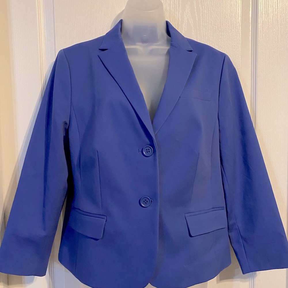 Talbots Rich Purplish/blue Blazer/Suit Jacket